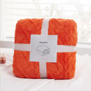GobekUsa Cozy Jacquard Plush Blanket: Soft Winter Sofa Throw, Office Travel Nap Shawl
