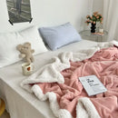 GobekUsa Cozy Lamb Wool Blanket: High-Quality Warm Velvet Quilt for All Seasons.