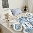 GobekUsa Cozy Lamb Wool Blanket: High-Quality Warm Velvet Quilt for All Seasons.