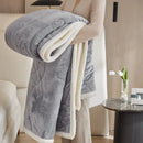 GobekUsa Cozy Three-Layer Lamb Wool Sofa Blanket for Autumn & Winter Decor