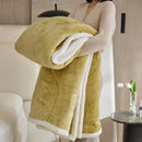 GobekUsa Cozy Three-Layer Lamb Wool Sofa Blanket for Autumn & Winter Decor
