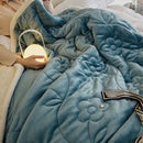 GobekUsa Cozy Three-Layer Lamb Wool Sofa Blanket for Autumn & Winter Decor