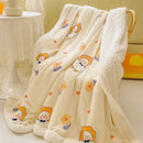 GobekUsa Cozy Milk Velvet Cartoon Blanket for Single Bed, Student Dorm: Spring & Autumn Blanket