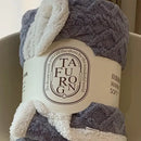 GobekUsa Cozy Jacquard Coral Fleece Blanket
