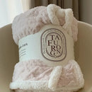 GobekUsa Cozy Jacquard Coral Fleece Blanket