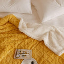 GobekUsa Cozy Jacquard Coral Fleece Blanket