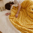 GobekUsa Cozy Jacquard Coral Fleece Blanket