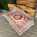 GobekUsa Cozy Nordic Camping Blanket and Sofa Cover – Boho Outdoor Line Blanket for Home and Hotel Decor