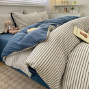 GobekUsa Cozy Nordic Plaid Bedding Set - Queen/King Size