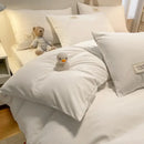 GobekUsa Cozy Plaid Duvet Cover | Simple Nordic Comforter Cover | Non-Fading Washed Cotton Bedding