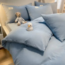 GobekUsa Cozy Plaid Duvet Cover | Simple Nordic Comforter Cover | Non-Fading Washed Cotton Bedding