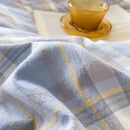 GobekUsa Cozy Plaid Duvet Cover | Simple Nordic Comforter Cover | Non-Fading Washed Cotton Bedding