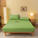 GobekUsa Cozy Solid Color Fitted Sheet - All Seasons Mattress Cover