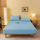 GobekUsa Cozy Solid Color Fitted Sheet - All Seasons Mattress Cover