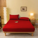 GobekUsa Cozy Solid Color Fitted Sheet - All Seasons Mattress Cover