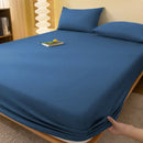 GobekUsa Cozy Solid Color Fitted Sheet - All Seasons Mattress Cover