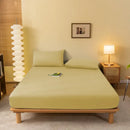 GobekUsa Cozy Solid Color Fitted Sheet - All Seasons Mattress Cover