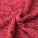 Cozy textured knit cushion cover with tassels for living room bed by Decorbites