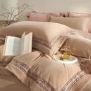 GobekUsa Cozy Velvet Lace Bedding Set: Duvet Cover, Sheet, Pillowcases - 4Pcs Warm & Stylish