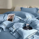 GobekUsa Cozy Velvet Lace Bedding Set: Duvet Cover, Sheet, Pillowcases - 4Pcs Warm & Stylish
