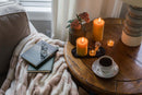 Pure Beeswax Pillar Candles by Bluecorn Candles