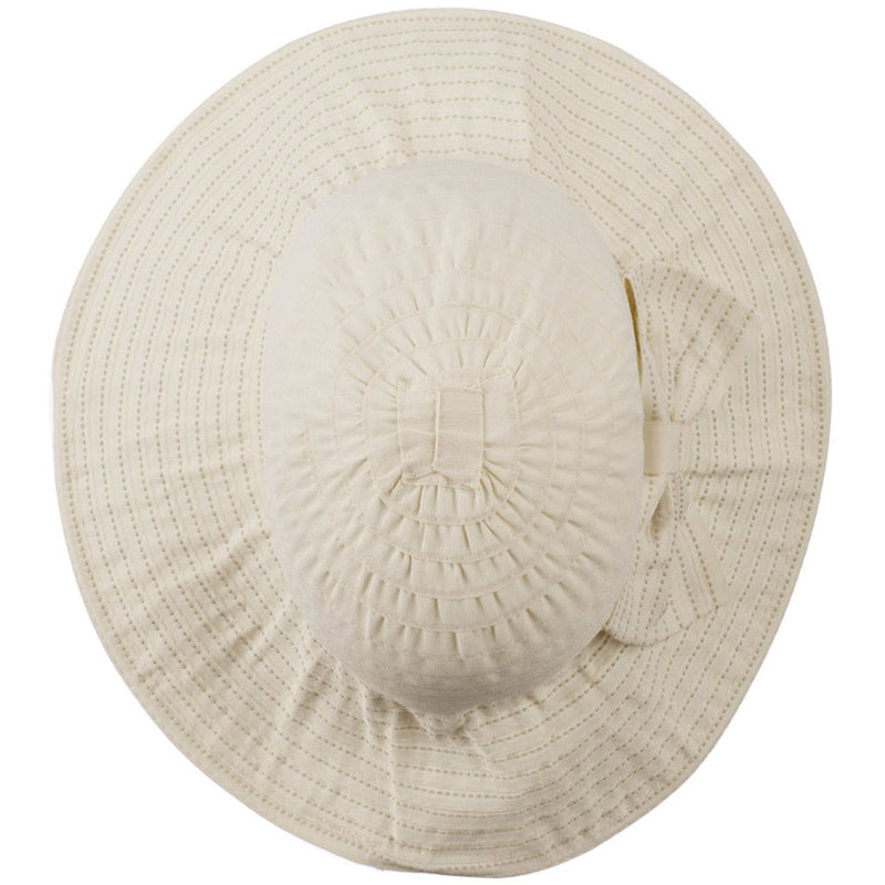 Women's Crushable Polyester Hat with Large Bow Accent