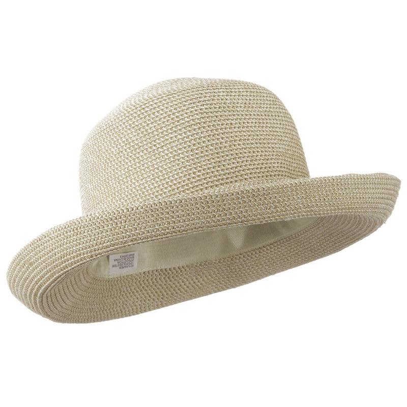 UPF 50+ Cotton Paper Braid Med Kettle Brim Hat