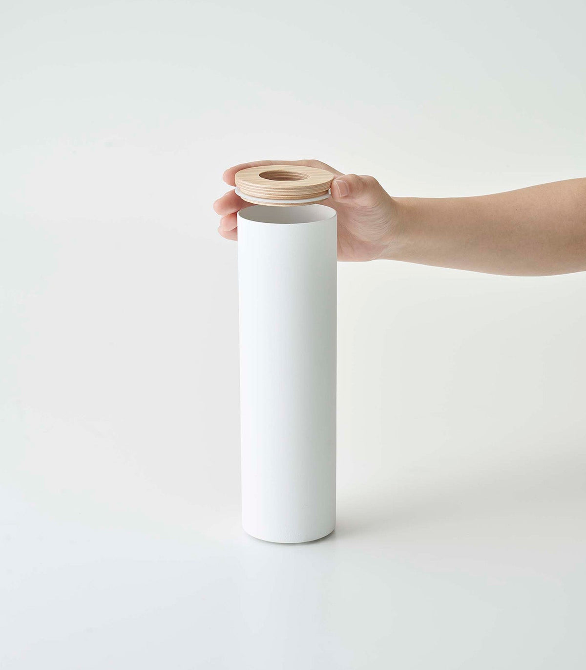 Round Tissue Case - Steel + Wood, photo 8 of 36