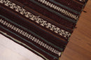 3'8" x 4'8" Hand Woven Afghani Tribal Kilim 100% Wool area rug Rust