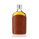 Parker Leather-Wrapped Glass Flask by Viski