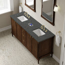 James Martin Kinnsden 72" Double Bathroom Vanity, Sable Oak
