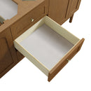 James Martin Laurent 72" Dual Mount Double Bathroom Vanity, Honey Oak
