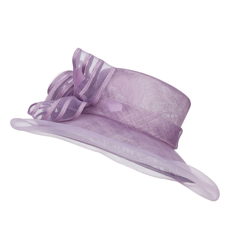 Crin Flower Feathers Sinamay Hat 3
