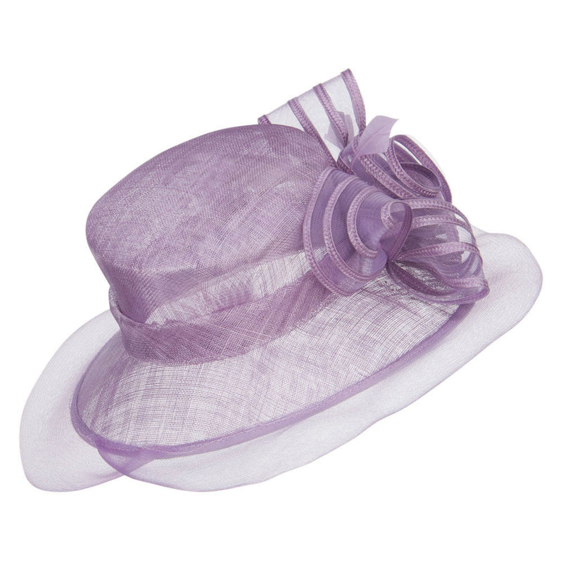 Crin Flower Feathers Sinamay Hat 3