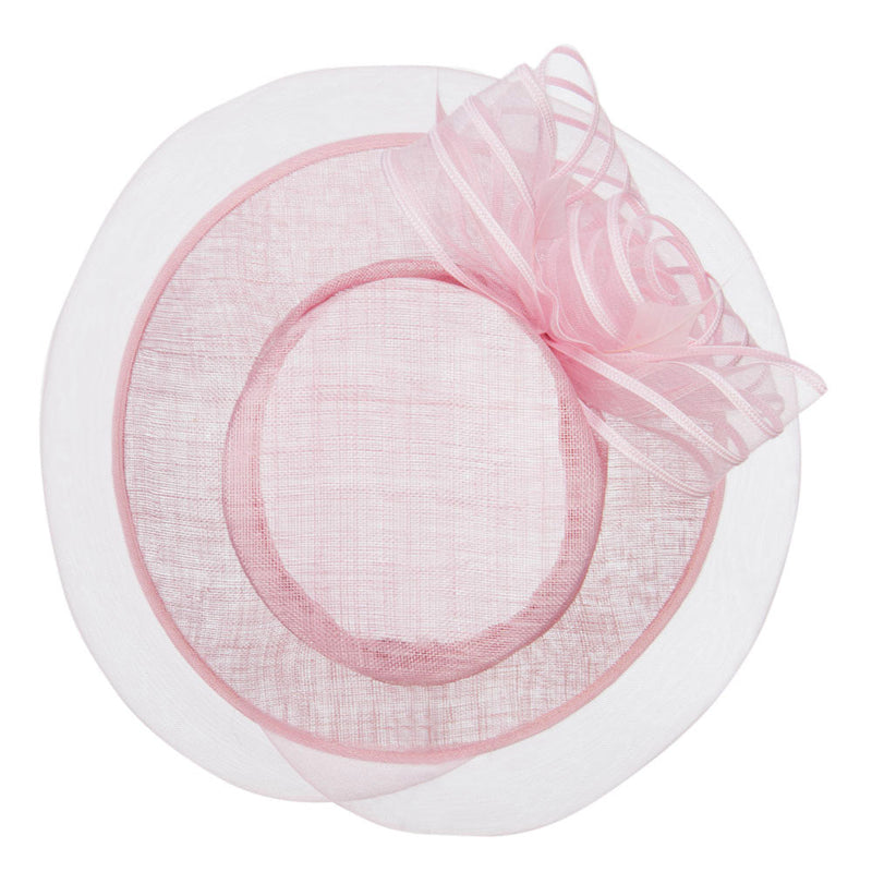 Crin Flower Feathers Sinamay Hat 3