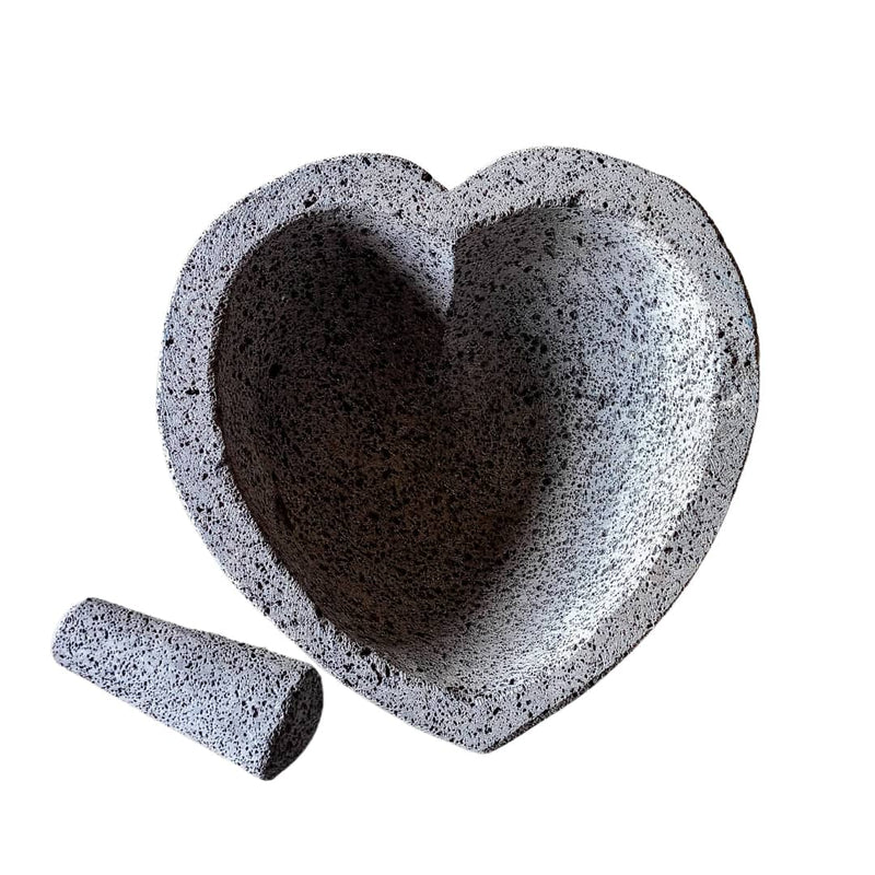 Craft by Order- Giant Molcajete Heart 12" Volcanic Stone