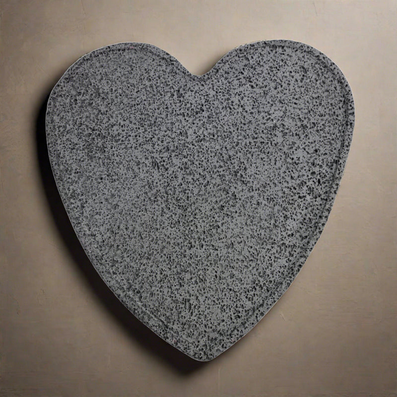 Heart Shaped Comal 12.5" x 13.3" Volcanic Stone comal corazon