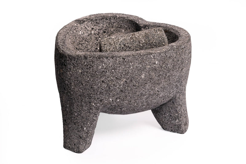 Craft by Order- Heart Molcajete 8" with Three Legs Volcanic Stone