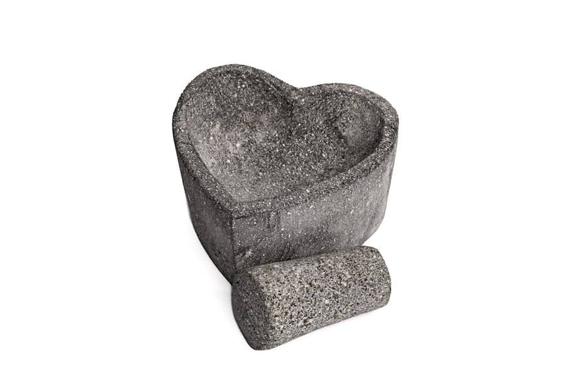 Craft by Order- Heart Molcajete Yolotl 6" Volcanic Stone