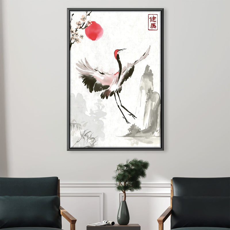 Crane Bird Canvas