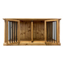 Traditional Medium Dog Rustic Wood Kennel