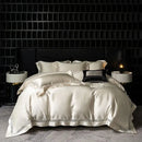 GobekUsa Brocade Lace Edge Egyptian Cotton Bedding Set - 4Pcs