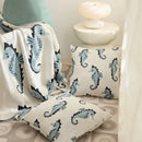 GobekUsa Cute Sea Horse Cotton Blanket