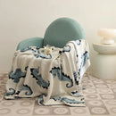GobekUsa Cute Sea Horse Cotton Blanket