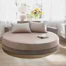 GobekUsa Cotton Round Fitted Bed Sheet Set with Pillowcases