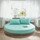 GobekUsa Cotton Round Fitted Bed Sheet Set with Pillowcases