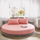 GobekUsa Cotton Round Fitted Bed Sheet Set with Pillowcases