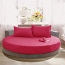 GobekUsa Cotton Round Fitted Bed Sheet Set with Pillowcases