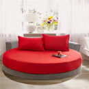 GobekUsa Cotton Round Fitted Bed Sheet Set with Pillowcases