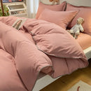 GobekUsa Cozy Shell Edges Bedding Set: Soft Duvet & Fitted Sheet for Autumn/Winter